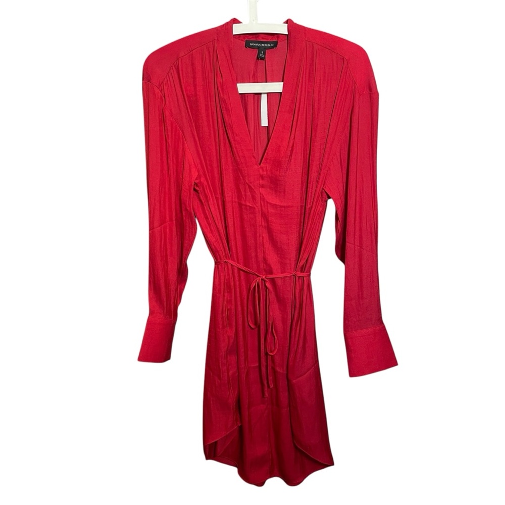 Banana Republic long sleeve silky feel dress new with tags $129 retail